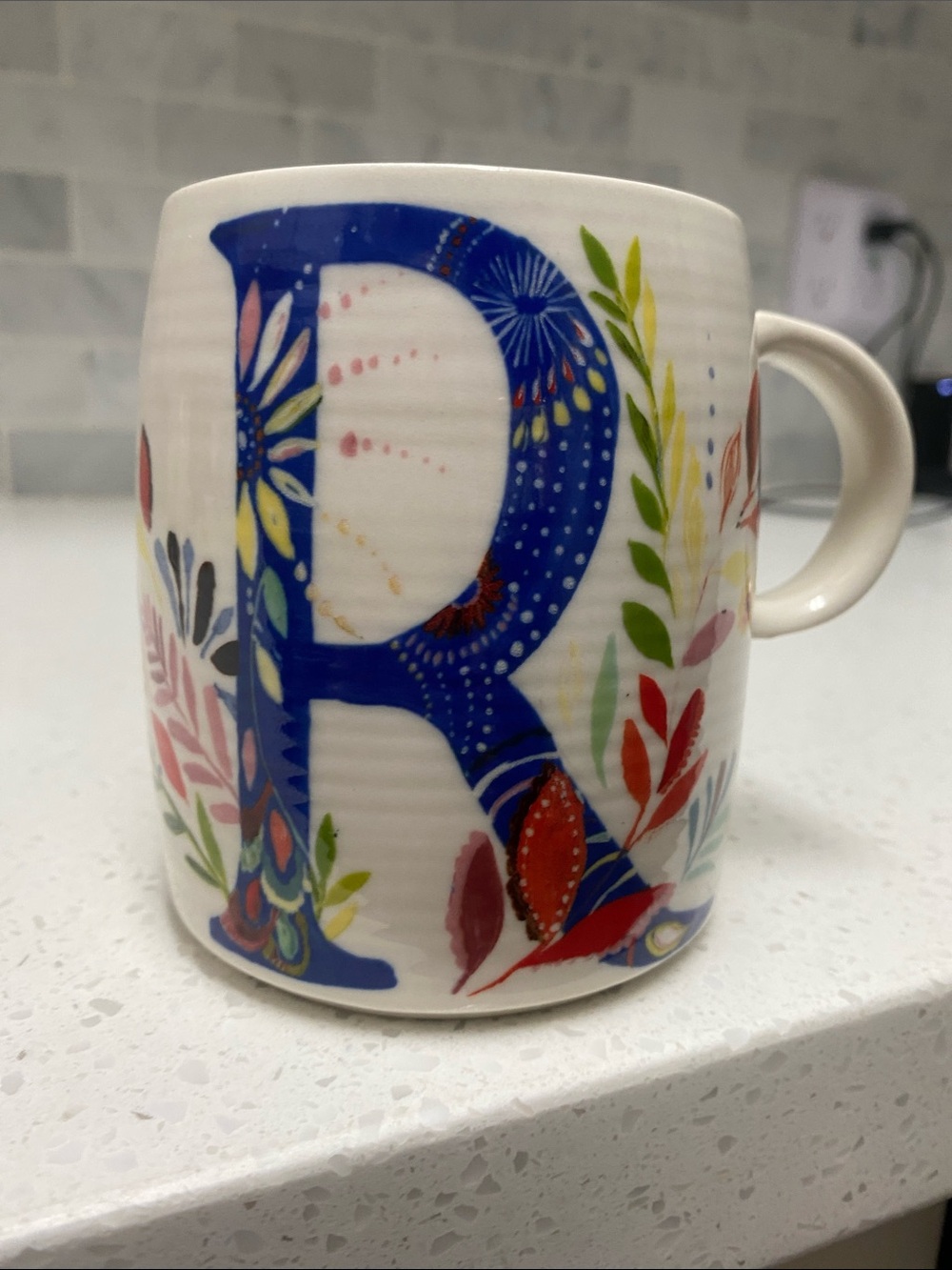 Anthropologie-Starla M. Halfmann Monogram Mug R